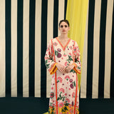 Mirror Work with Ivory Printed Kurta Set
