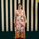 Mirror Work with Ivory Printed Kurta Set