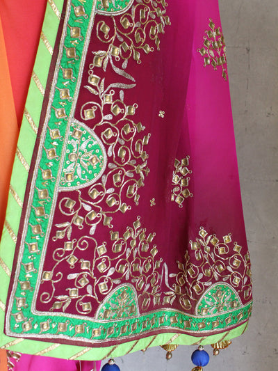 Rajwada Ombre Gota Saree