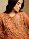 Rose Brown Embroidered Tunic