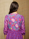 Rose Purple Embroidered Tunic