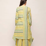 Printed Green Polka Dots Striped Tunic