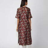 Mahogany Printed Straight Kurta