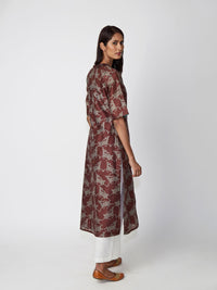 Mahogany Printed Straight Kurta