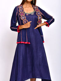 Kamal Embroidered jacket With Dress