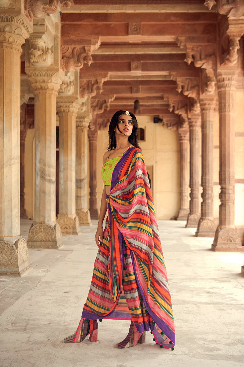 Ranthambore Saree with Pichola Strapy Blouse