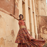 Mewar Top & Ghoomar Skirt