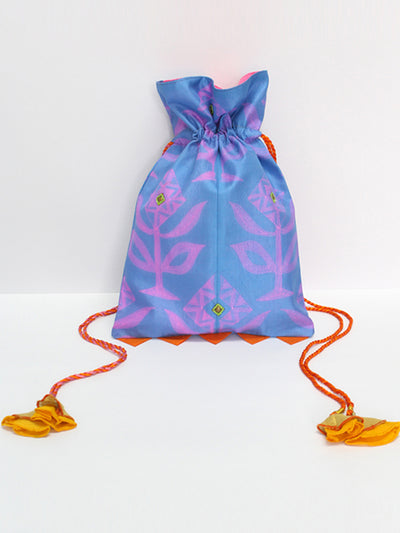 Blue Shibori Potli Bag