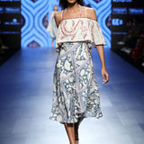 Alia Bhatt In Our Love For Stripes Printed Off Shoulder Dress