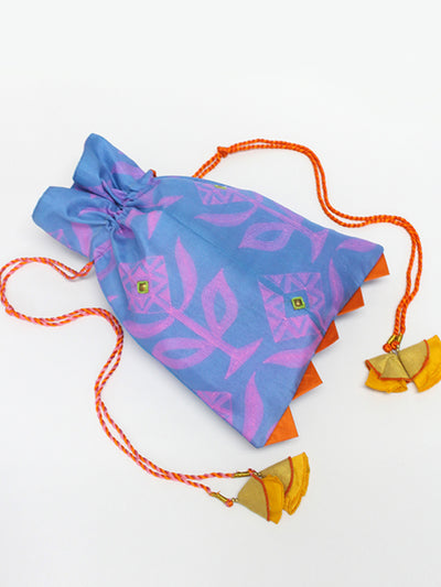 Blue Shibori Potli Bag