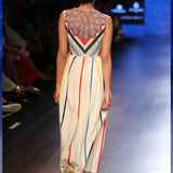 Mini Mathur In Our Bagh Applique Scallop Dress