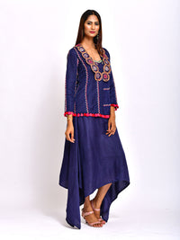 Kamal Embroidered jacket With Dress
