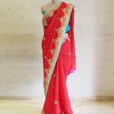 Red Marodi Saree
