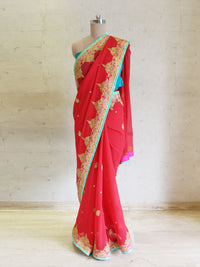 Red Marodi Saree