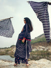 Morbagh Short Saree with Embroidered Blouse and Jacket