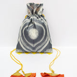 Grey Shibori Potli Bag