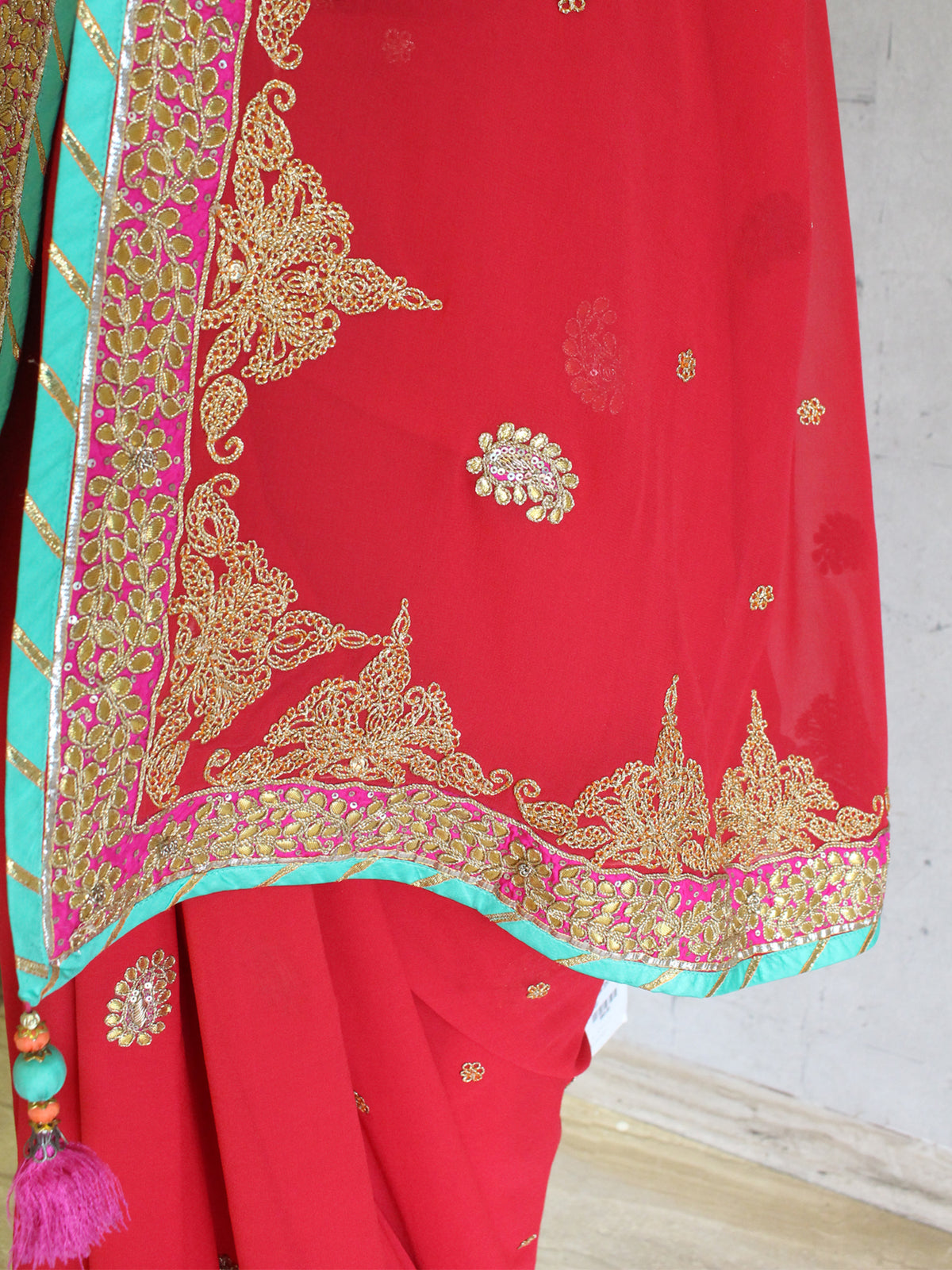 Red Marodi Saree
