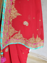 Red Marodi Saree