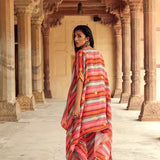 Tijara Cape, Pichola Top & Kesrauli Dhoti Pants