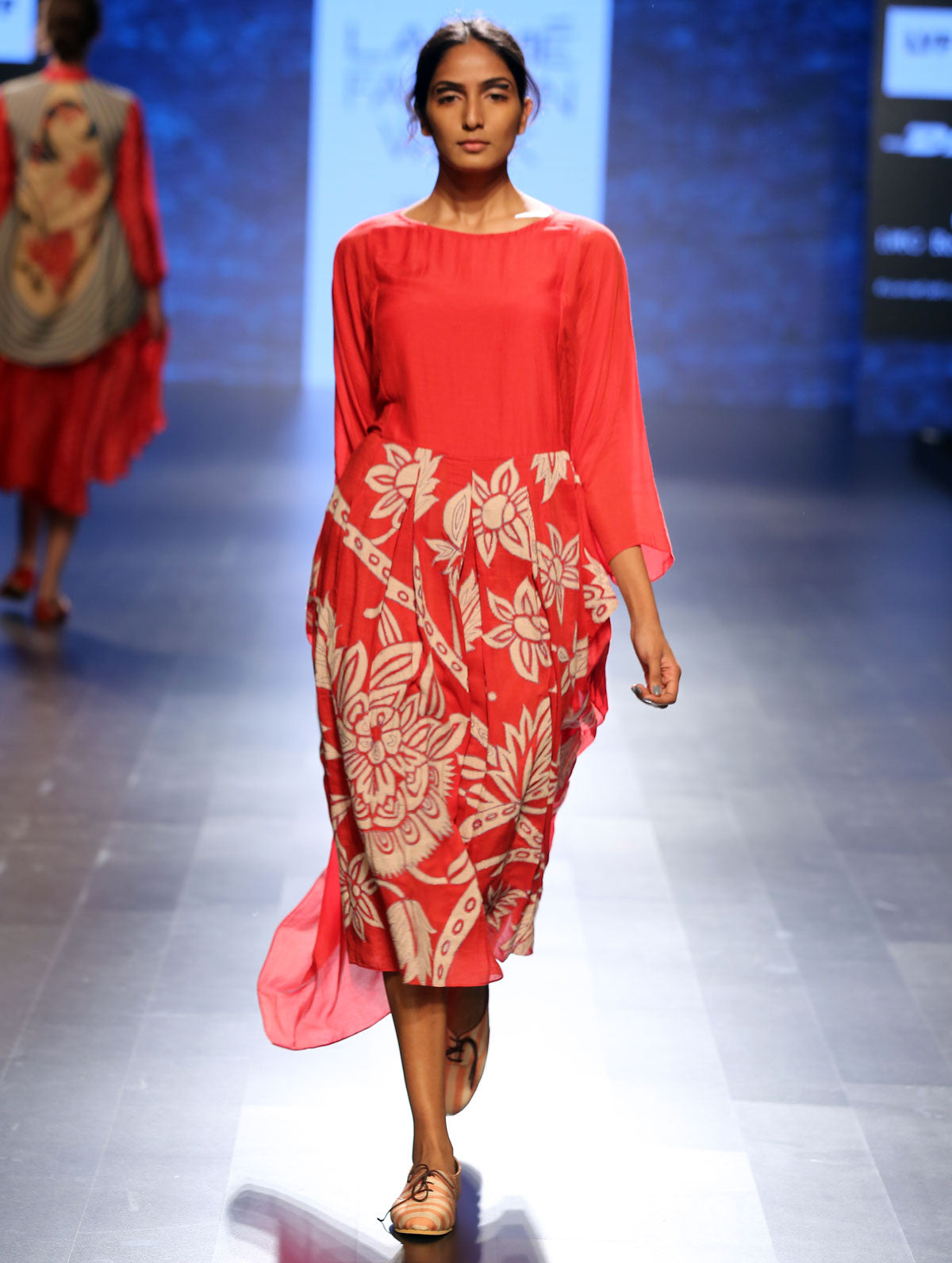 Bagh Applique Embroidered Tunic Dress