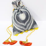Grey Shibori Potli Bag