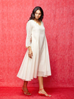 Rose Ivory Scallop Dress/Kurta
