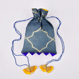 Charcoal Shibori Potli Bag