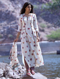 Love For Stripes Printed Motif Kurta