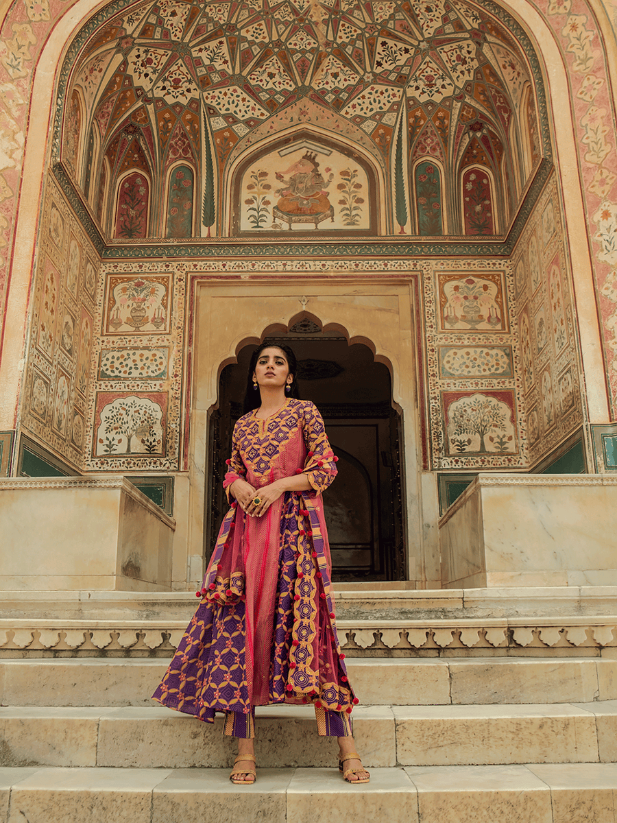 Nagaur Kurta, Tonk/Pants & Barmer Dupatta