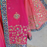 Pink Shades Gota Saree
