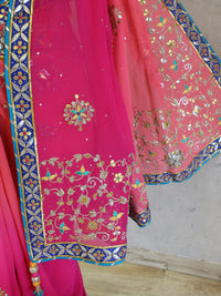 Pink Shades Gota Saree