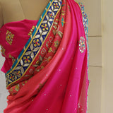 Pink Shades Gota Saree