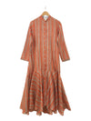Orange Stripes Frill Dress