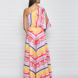 In Bloom Diagonal Print Jumpsuit