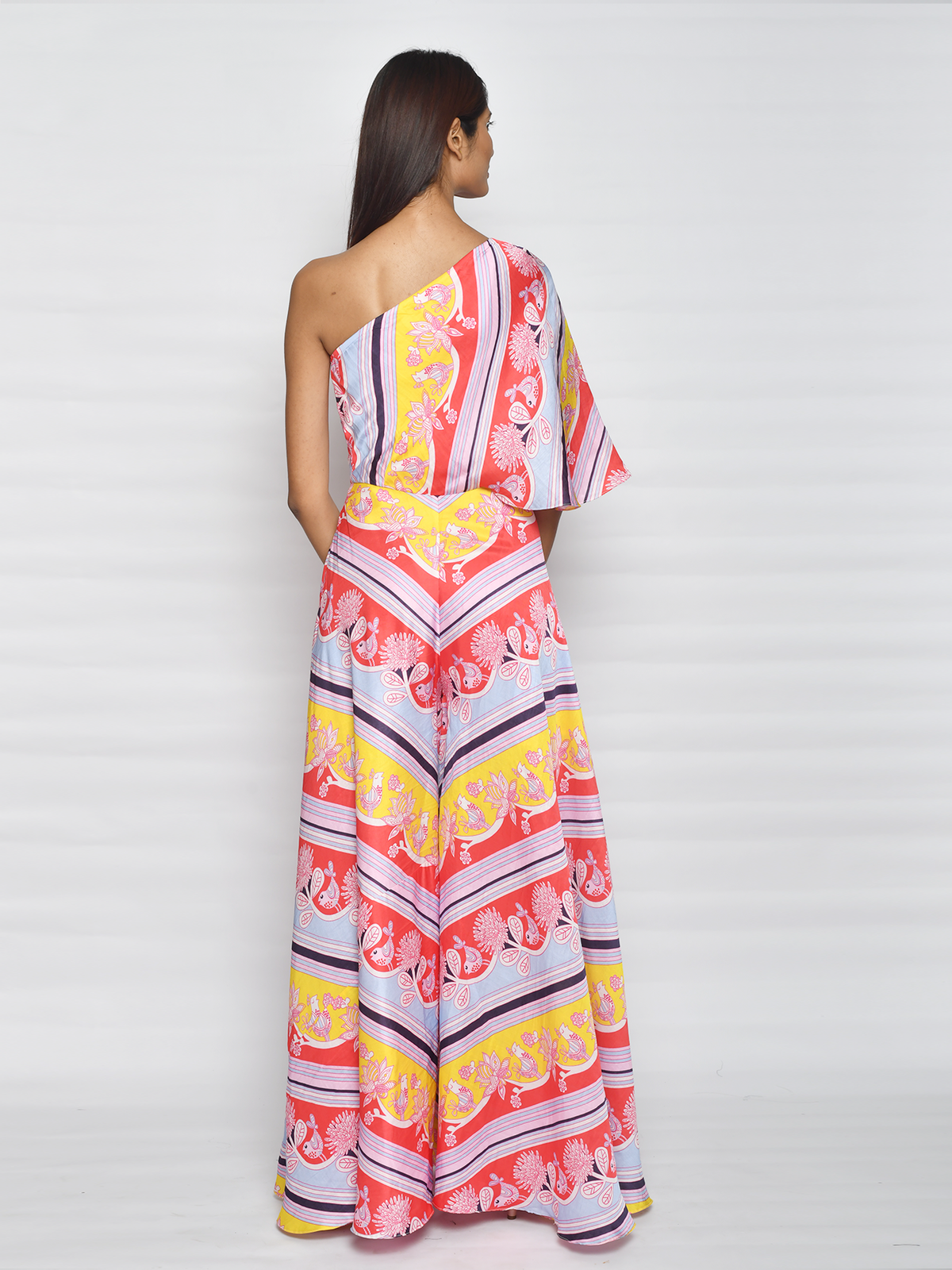 In Bloom Diagonal Print Jumpsuit - Swati Vijaivargie