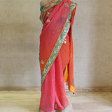 Pink Shades Gota Saree