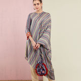 Grey Morbagh Tribal Stripes Tunic