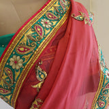 Pink Shades Gota Saree