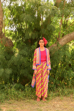 Pakhi Overlay with Skirt Set