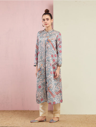 Morbagh Grey Kurta