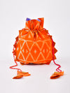 Tangerine Shibori Potli Bag