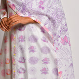 Bloom Purple Jaal Chanderi Dupatta