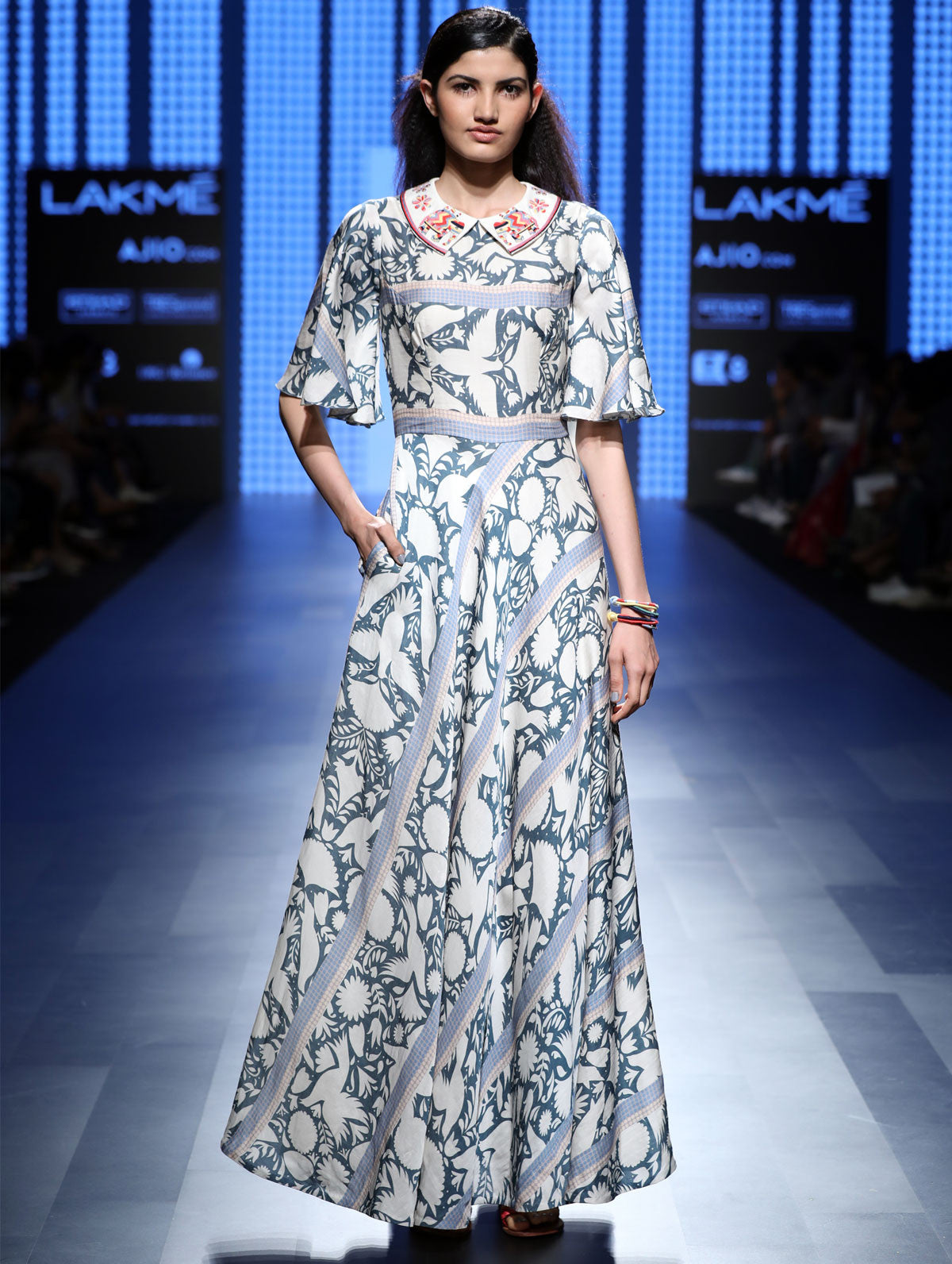 Love For Stripes Printed Long Dress