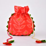Amber Shibori Potli Bag