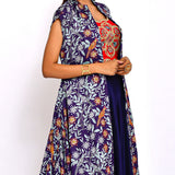 Morbagh Printed Embroidered Jacket With Crop Top And Lehenga