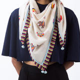 Love For Stripes Mixed Buti Printed Scarf