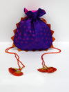 Purple Shibori Potli Bag