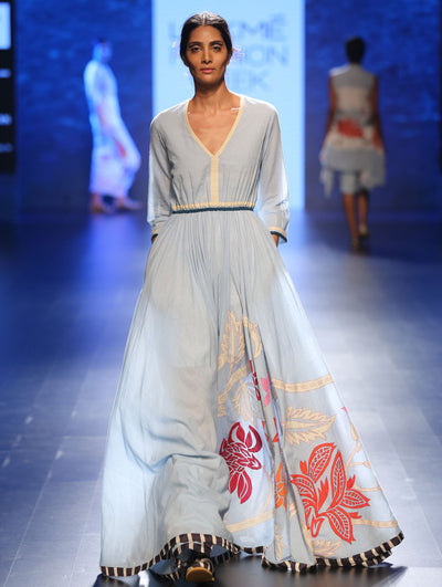 Bagh Applique Maxi Dress