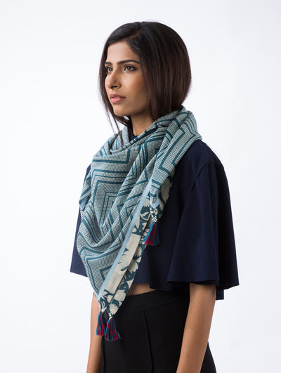 Love For Stripes Chevron Otomi Printed Scarf