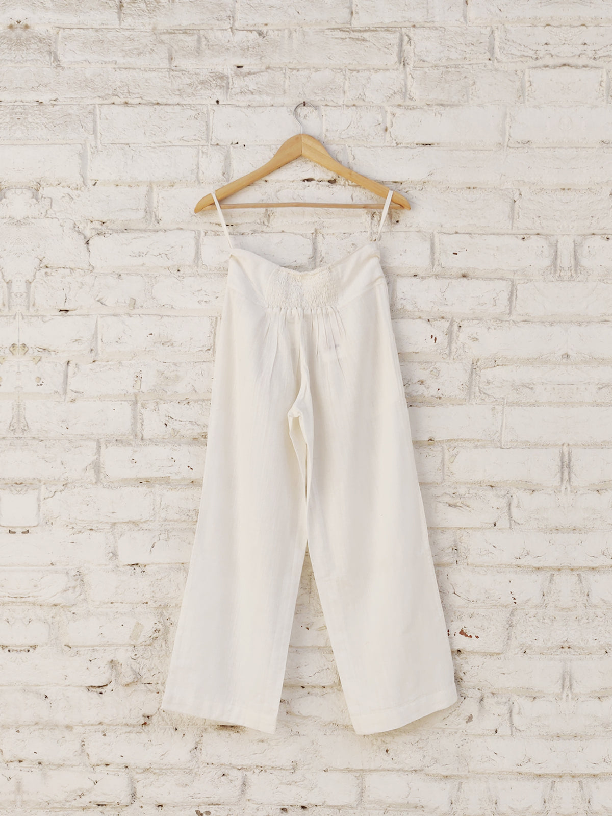 Off White Khadi Pants